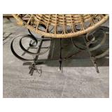 Wicker and metal baby buggy, as is ...