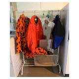 Hunting coat, coveralls, clothes ra...