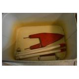 Metal bread box, enamel load pan an...