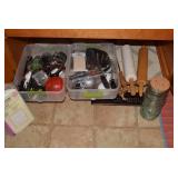 Kitchen utensils, rolling pins, pas...