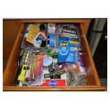 Batteries, lights, tape, trays...