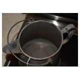 Gray enamelware coffee pot...