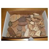 Buffalo teeth, horn and other artif...