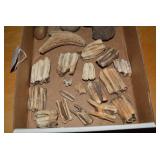 Buffalo teeth, horn and other artif...