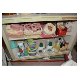 Towels, soap, sponges, cleaning sup...