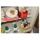 Towels, soap, sponges, cleaning sup...