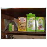 Canning jars; all on shelf and 4 bo...