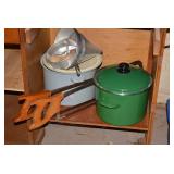 Meat saw, scales, basket and more; ...
