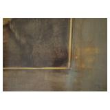 Framed tree picture gold colored fr...