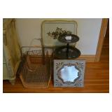 Metal decorative items - basket, st...