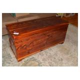 Cedar chest; top needs to be cleane...