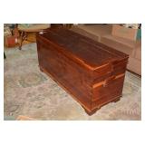 Cedar chest; top needs to be cleane...