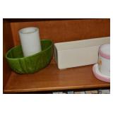 Pottery vases and planters, wall po...