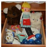Reversible face doll, metal and pla...