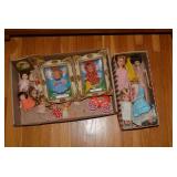 Dolls and doll clothes; all on bott...