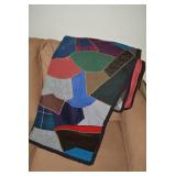 Handmade feather stitched throw...