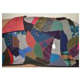 Handmade feather stitched throw...