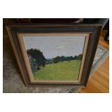 Watercolor and hand painted framed ...