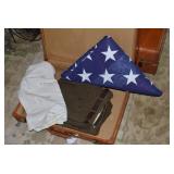 Sampson suitcases with military clo...