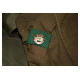 Sampson suitcases with military clo...