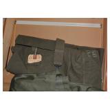 Sampson suitcases with military clo...