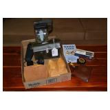 Sears binoculars, lantern, Protekto...