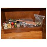 Gun cleaning items, oil, spent shel...