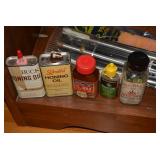 Gun cleaning items, oil, spent shel...