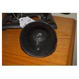 Cast iron dog nut cracker and bell...