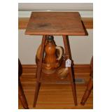 Wood stand with wood centerpieces...