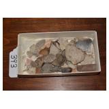 Collection of various stone pieces,...