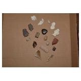 Arrowhead and other various stone p...