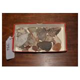 Collection of various stone pieces,...