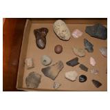Arrowhead, rocks and other various ...
