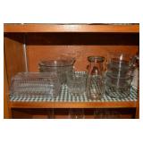 Assorted clear glassware - bowls, s...