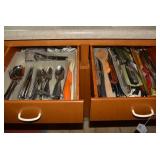 Kitchen utensils, silverware, some ...