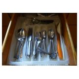 Kitchen utensils, silverware, some ...