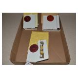 (3) Metal advertising rain gauges -...