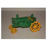 Reproduction cast iron toy tractor;...