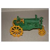Reproduction cast iron toy tractor;...