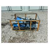 Skid Steer Auger Blue