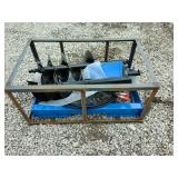 Skid Steer Auger Blue