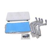 Shower Chair Bath Seat With 4 Legs Blue Padded Seat and Hardware