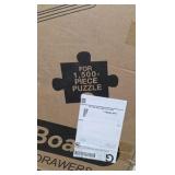 Retail value new: $60–$80 Playboda Puzzle Board with Built-In Drawers – Fits 1,500 Piece Puzzle – New Sealed Box