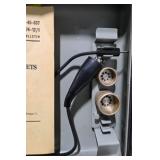 Retail / collector value: about $800–$1,400+, Vintage Military TV-7D/U Electron Tube Tester With Case, Cords & Army Test Data Manual