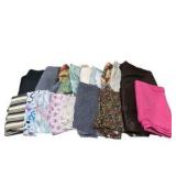 Assorted Fabric & Textile Lot - Mixed Colors, Patterns, Floral, Striped, Solid Pieces
