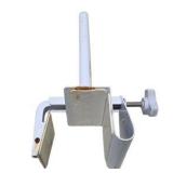 Clamp-On Bathtub Safety Grab Bar Tub Rail White Metal 300 lb Capacity