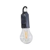 2 Solar LED Camping Hanging Lights With Heavy Duty Carabiner Hooks