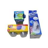 Ziploc and GladWare Food Containers With Zyliss Comfort Food Chopper