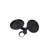 Black Dual Tray Cup Holder Organizer / Snack & Drink Tray Attachment